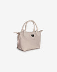 WENGEN | Shopper Nylon pearl weiss/silber - leicht seitlich