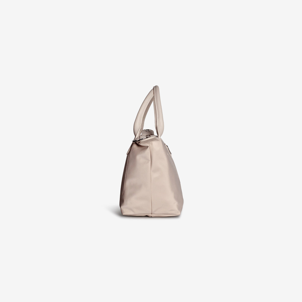 WENGEN | Shopper Nylon pearl weiss/silber - seitlich