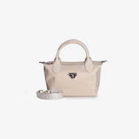 VALS | Umhängetasche Nylon pearl weiss/silber