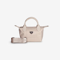 VALS | Umhängetasche Nylon pearl weiss/silber