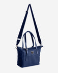 VALLON | Shopper deep blau/silber - mit riemen