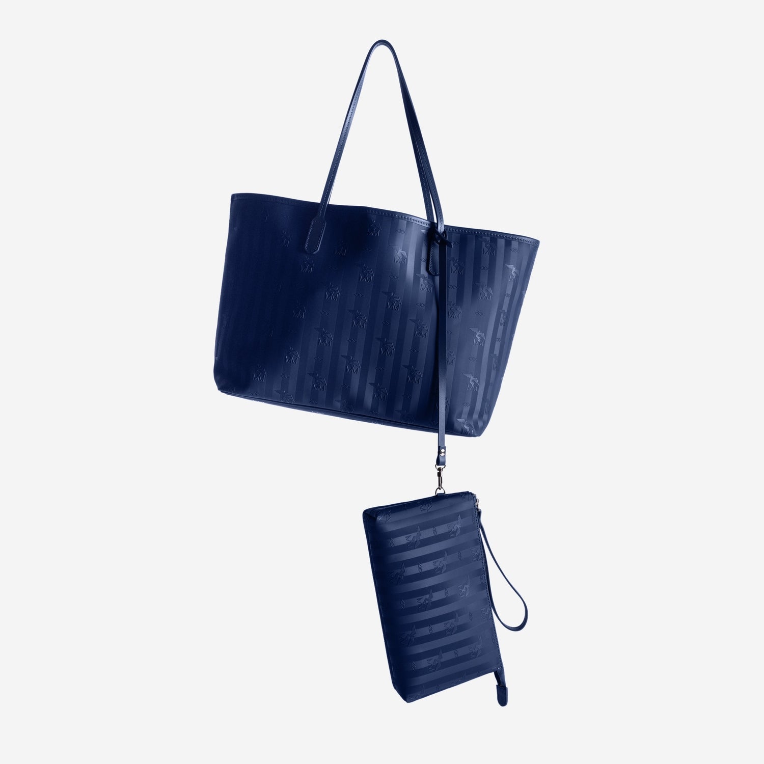 BERN | Shopper deep blau/silber - von hinten