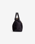 VALS | Umhängetasche Nylon classic schwarz/gold - seitlich