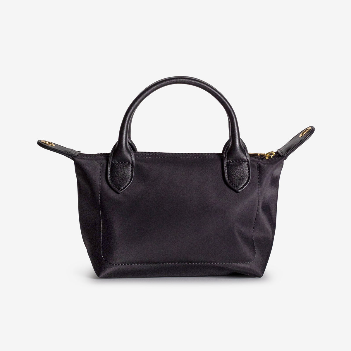 VALS | Umhängetasche Nylon classic schwarz/gold - von hinten