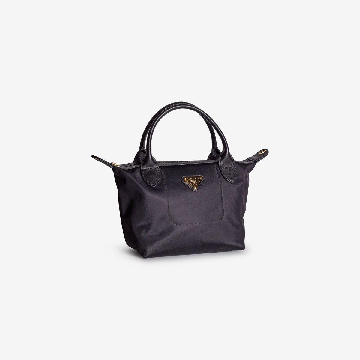 WENGEN | Shopper Nylon classic schwarz/gold - leicht seitlich
