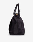 WENGEN | Shopper Nylon classic schwarz/gold - seitlich
