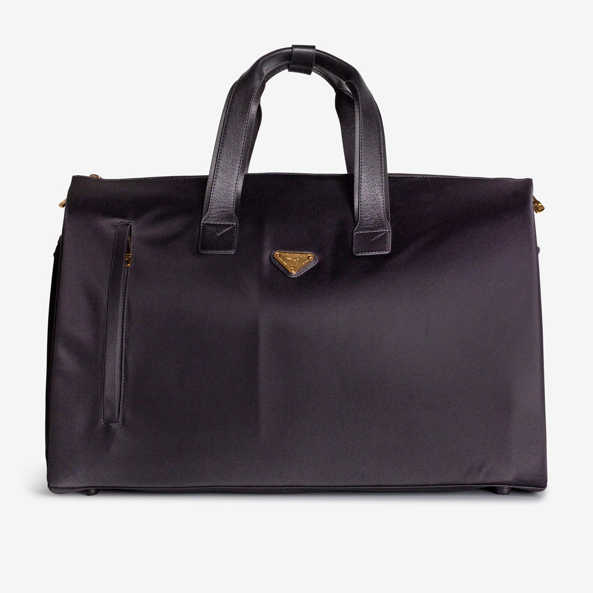 Seefeld | Reisetasche Nylon classic schwarz/gold - frontal