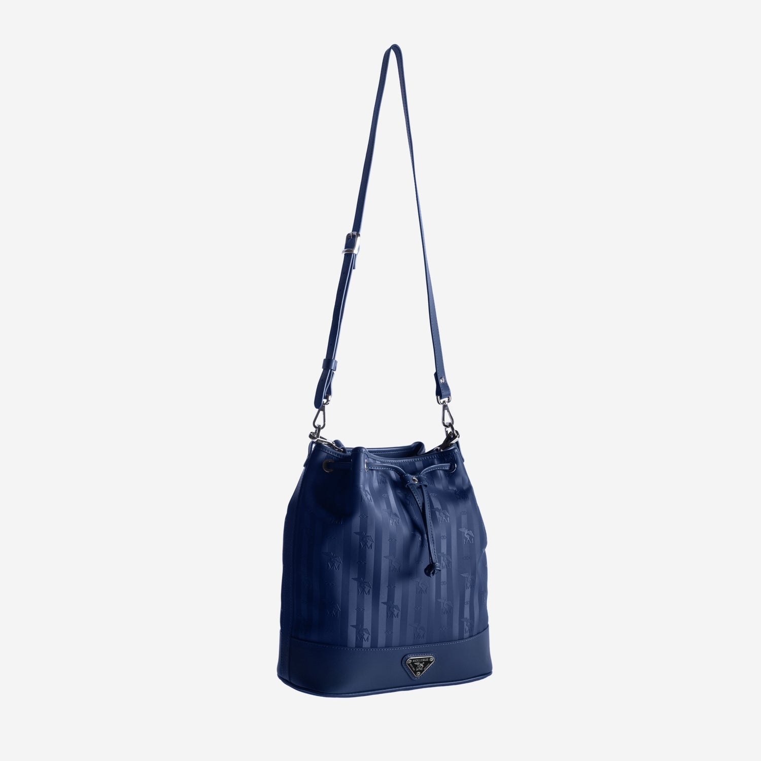 NIESEN | Beuteltasche deep blau/silber - detialbild