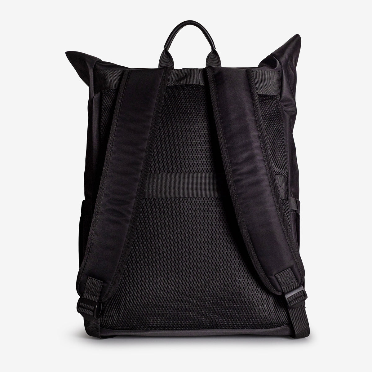 SOLOTHURN | Rucksack Nylon classic schwarz/gold - von hinten
