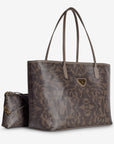 BERN | Shopper Maze schwarz fango/gold - leicht seitlich