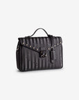MARLY | Umhängetasche Diamonds classic schwarz/silber – seitlich