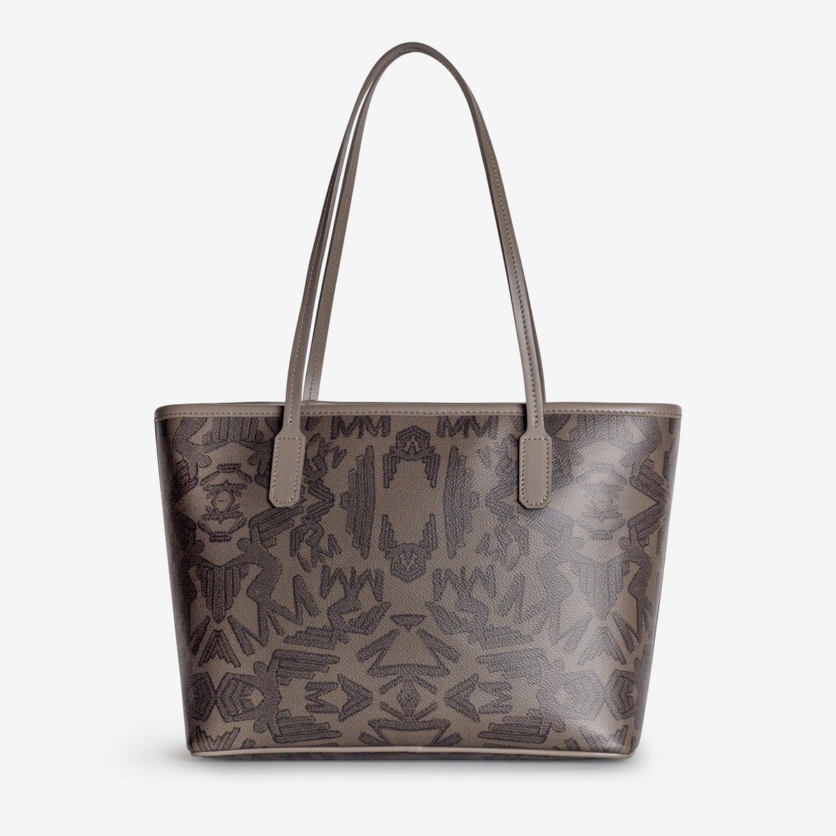GENF | Shopper Maze schwarz fango/gold - von hinten