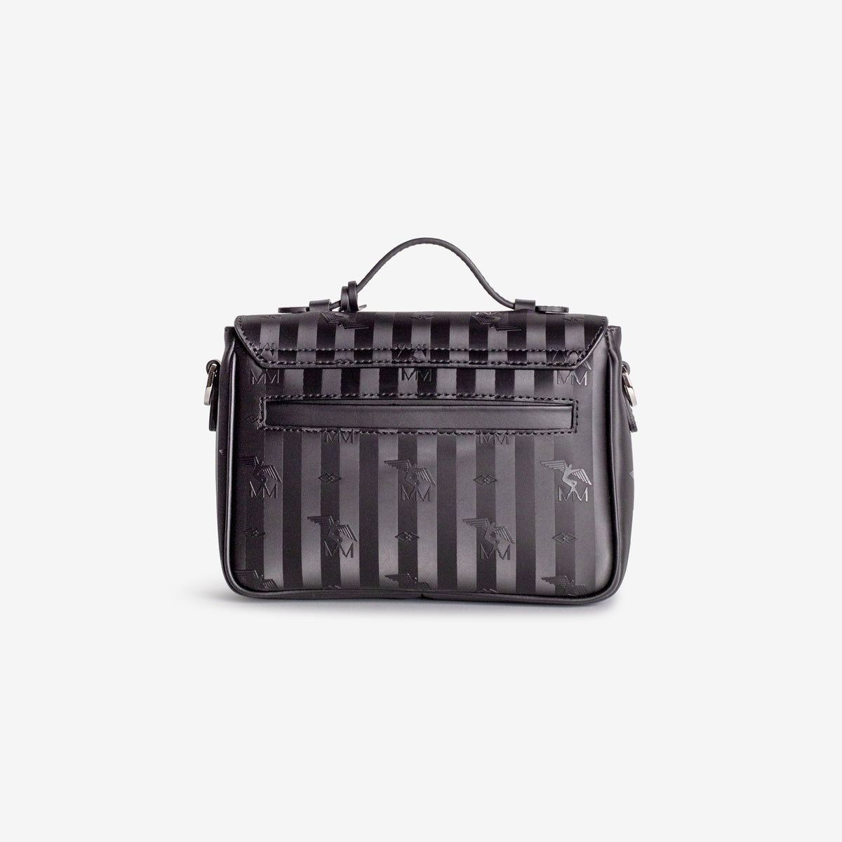 MEYRIN | Umhängetasche Diamonds classic schwarz/silber – hinten