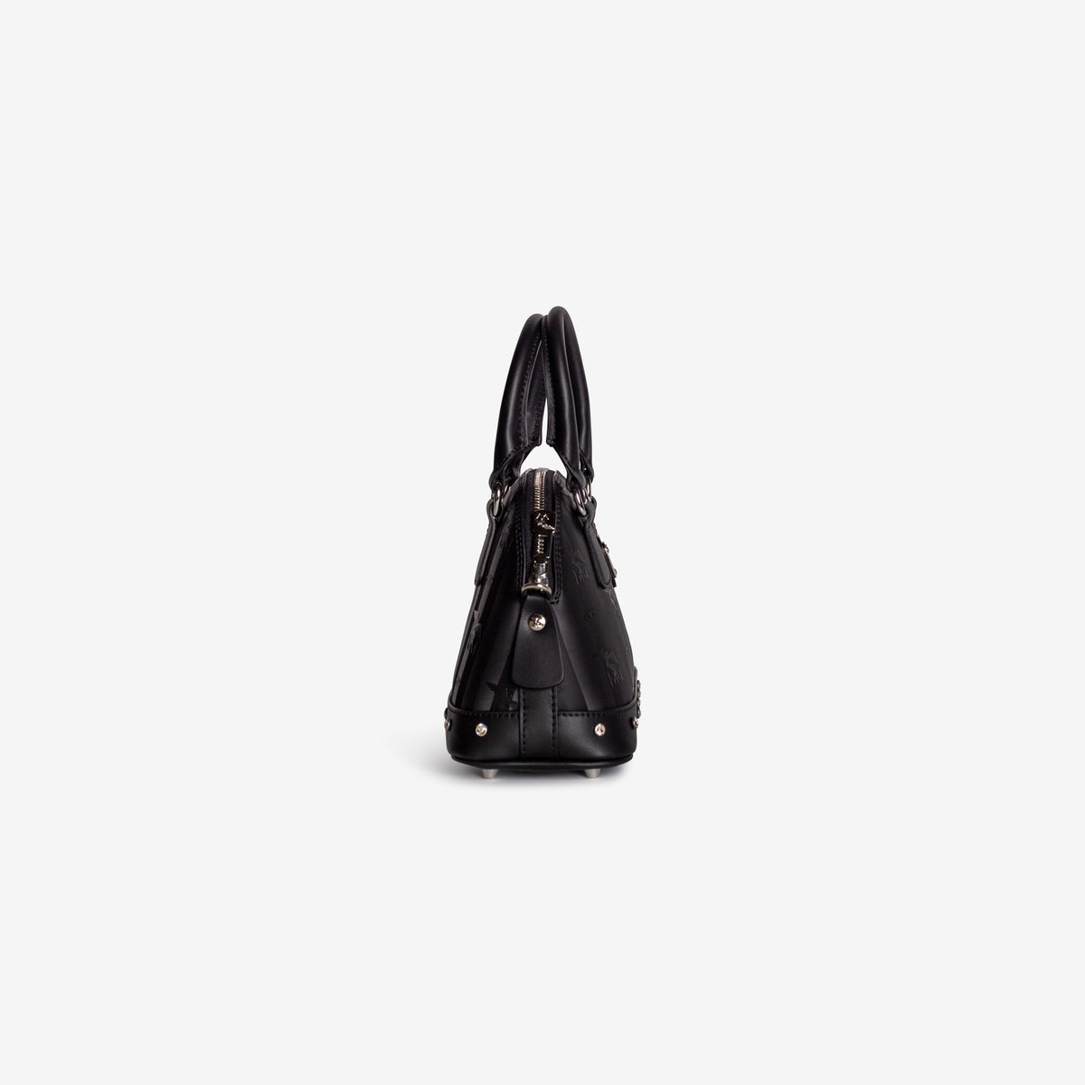 OETWIL | Handtasche Diamonds classic schwarz/silber – seitlich