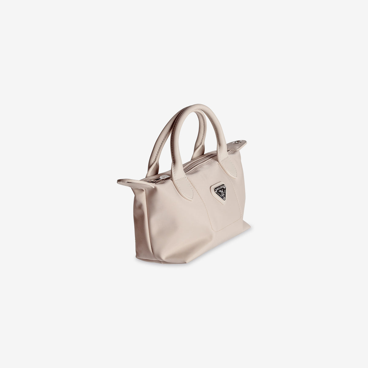 VALS | Umhängetasche Nylon pearl weiss/silber - seitlicher