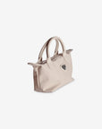 VALS | Umhängetasche Nylon pearl weiss/silber - seitlicher