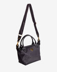 WENGEN | Shopper Nylon classic schwarz/gold - hängend seite