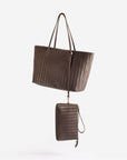 BERN | Shopper fango braun/gold- detail von hinten