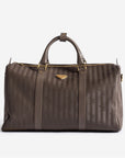 MADRID | Reisetasche fango braun/gold- frontal