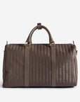 MADRID | Reisetasche fango braun/gold- von hinten