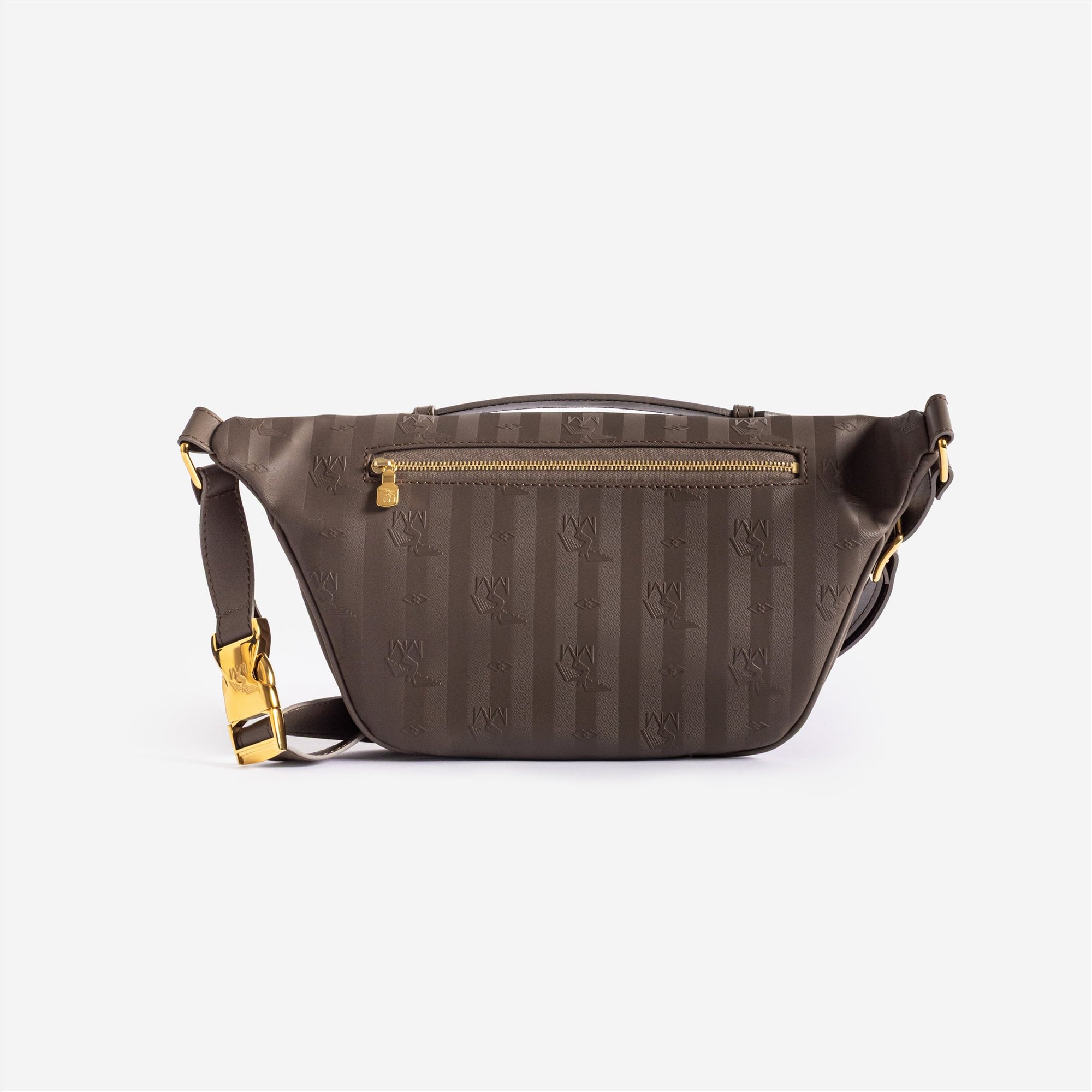 BRIENZ | Gürteltasche fango braun/gold - von hinten
