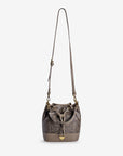 SION | Beuteltasche Maze schwarz fango/gold - frontal hängend 