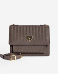 FEY | Schultertasche fango braun/gold - frontal