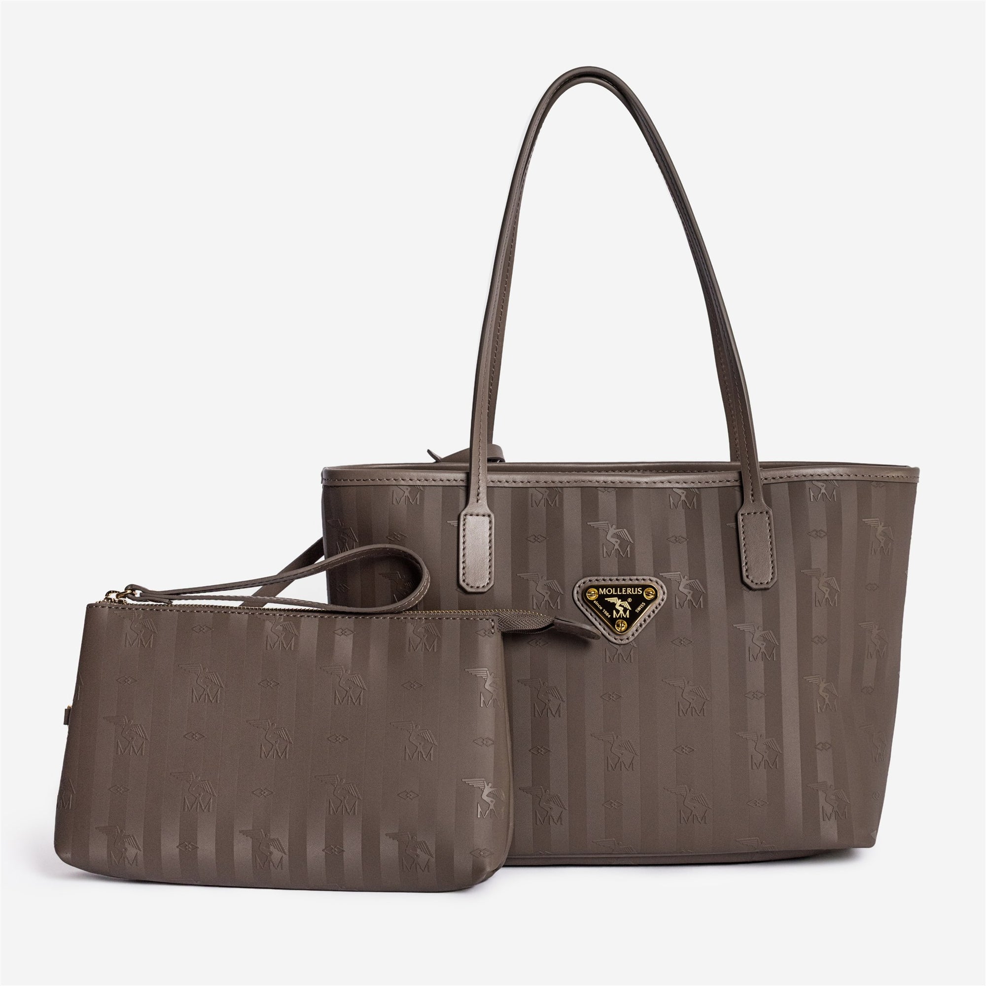 GENF | Shopper fango braun/gold - frontal