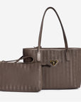 GENF | Shopper fango braun/gold - frontal