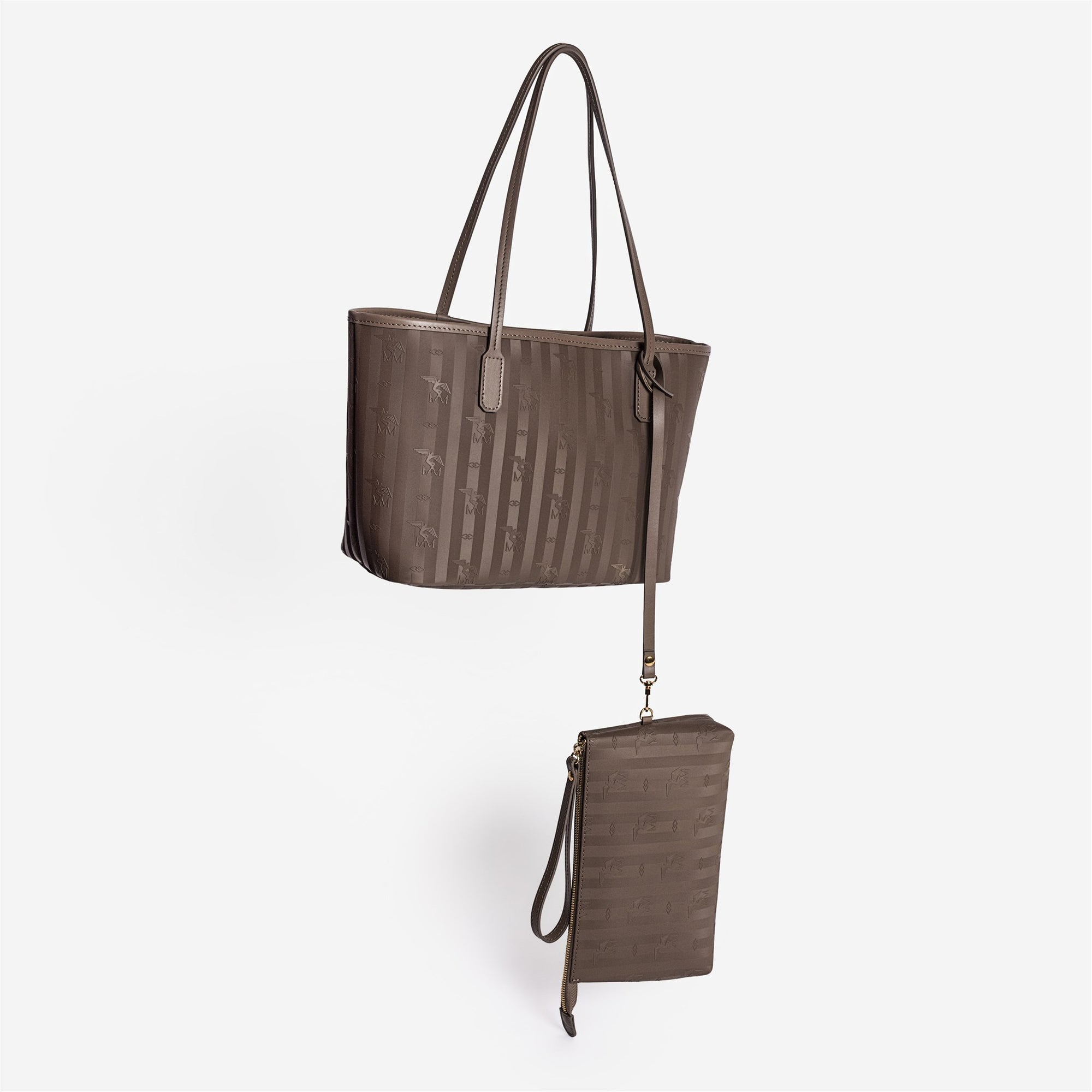 GENF | Shopper fango braun/gold - hinten