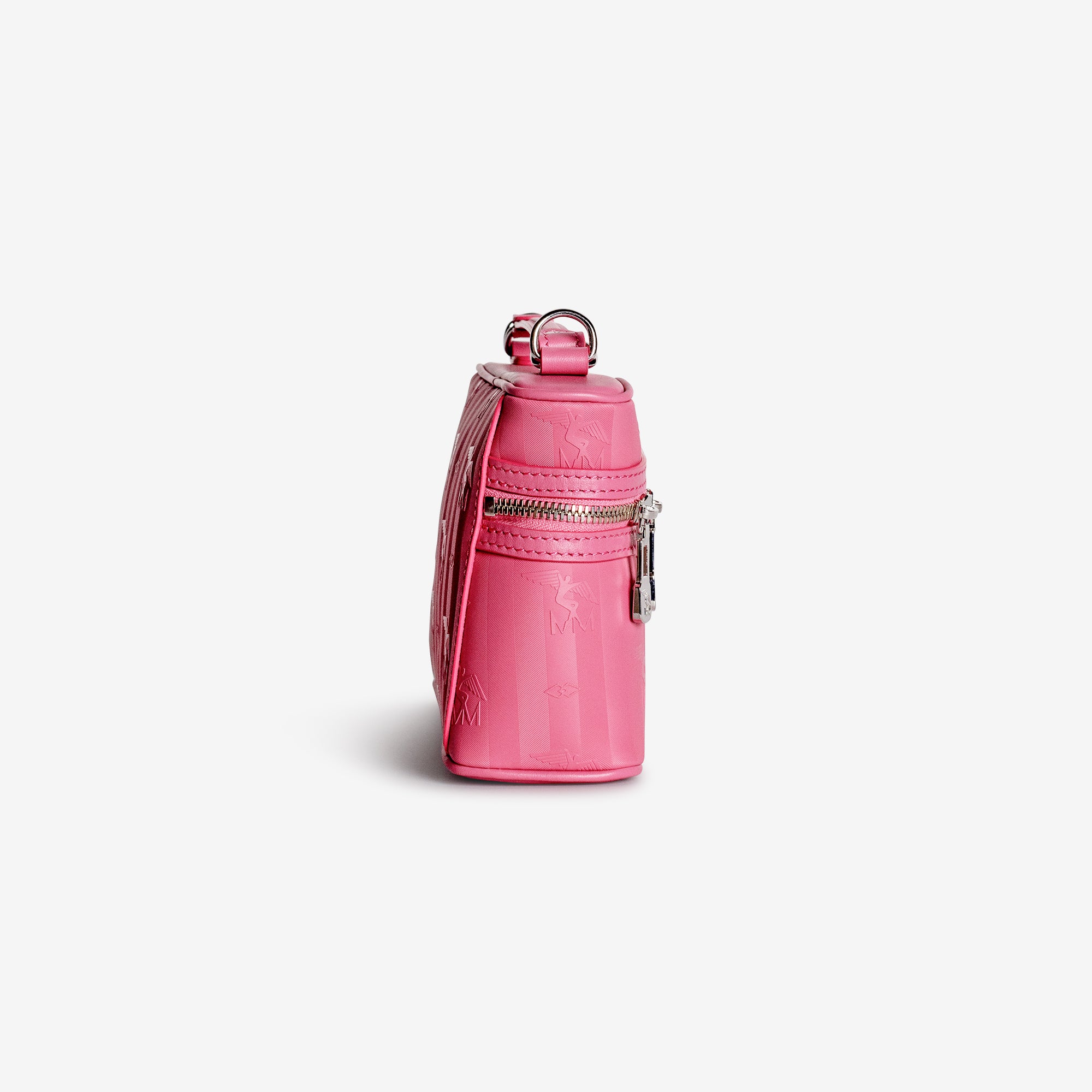 MOUTIER | Umhängetasche bubble pink/silber - seitlich