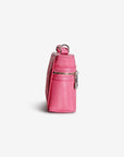 MOUTIER | Umhängetasche bubble pink/silber - seitlich