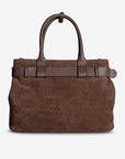 WITTNAU | Handtasche Wildleder braun/gold - von hinten