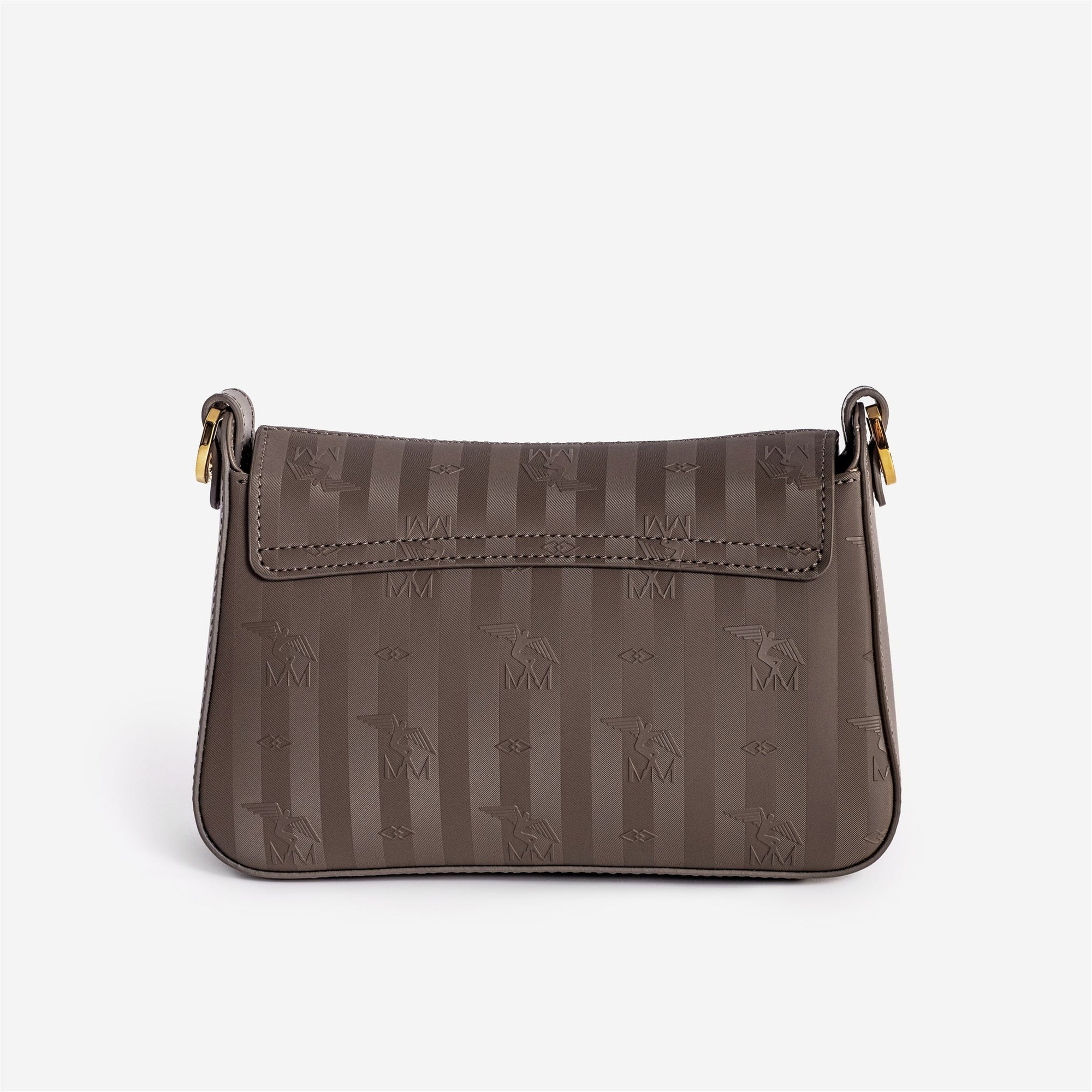 PIZY | Umhängetasche Mollerus fango braun/gold - von hinten