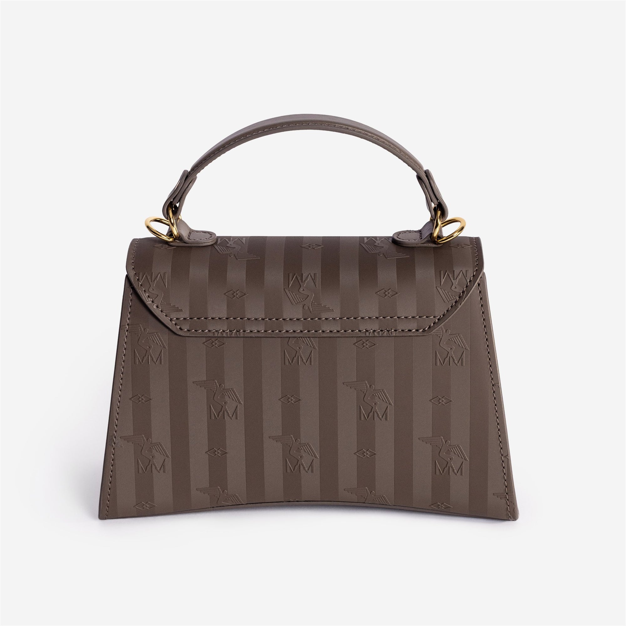 ROMONT | Umhängetasche classic cappuccino/gold - von hinten 