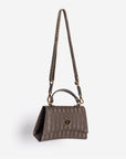 ROMONT | Umhängetasche classic cappuccino/gold - seitlich