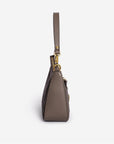 CASTIEL | Shopper fango braun/silber - seitlich