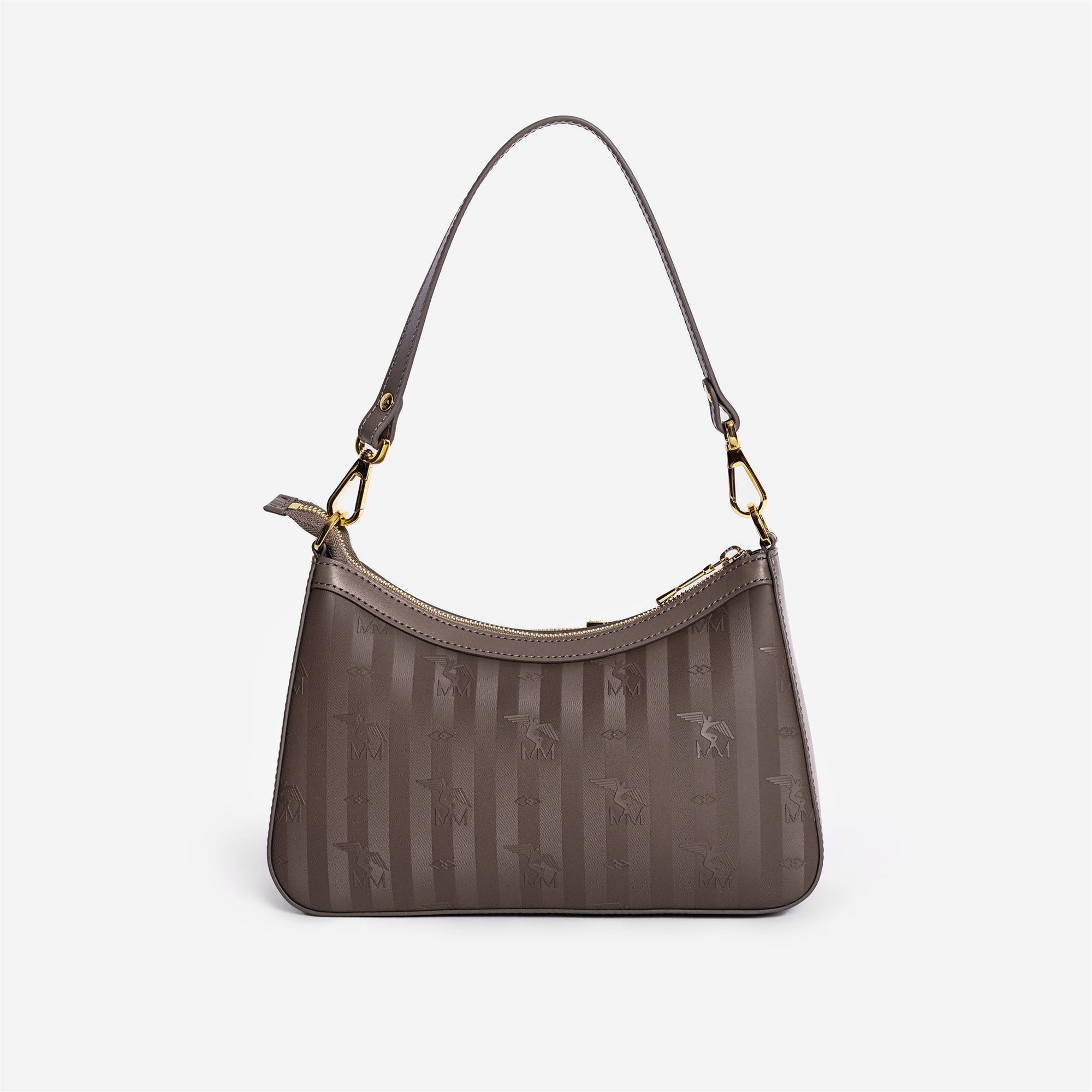 CASTIEL | Shopper fango braun/silber - von hinten