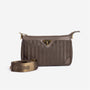 FLUMS | Umhängetasche fango braun/gold - frontal
