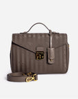 MARLY | Umhängetasche fango braun/gold  - frontal 
