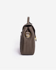 MARLY | Umhängetasche fango braun/gold  - seitlich