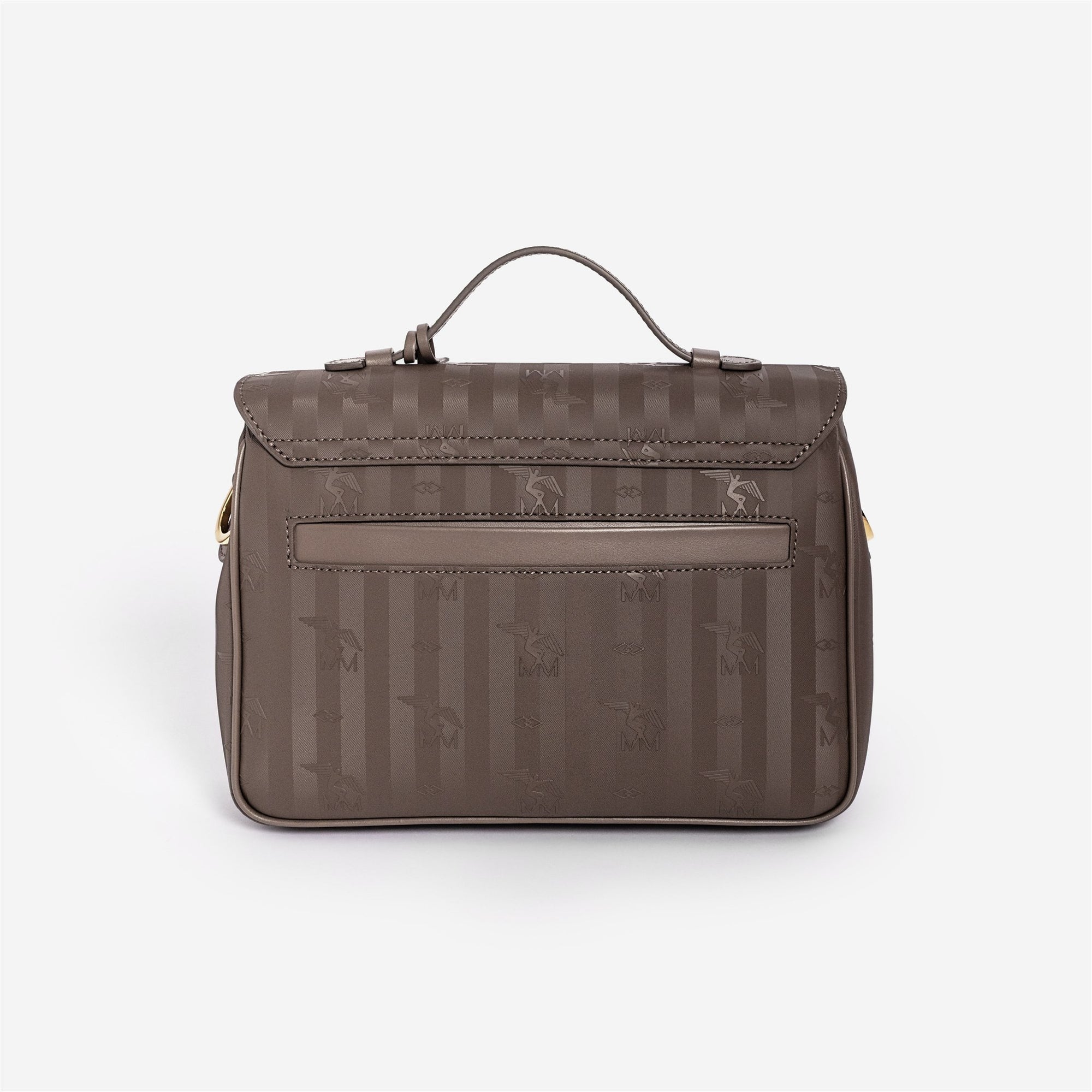 MARLY | Umhängetasche fango braun/gold  - von hinten