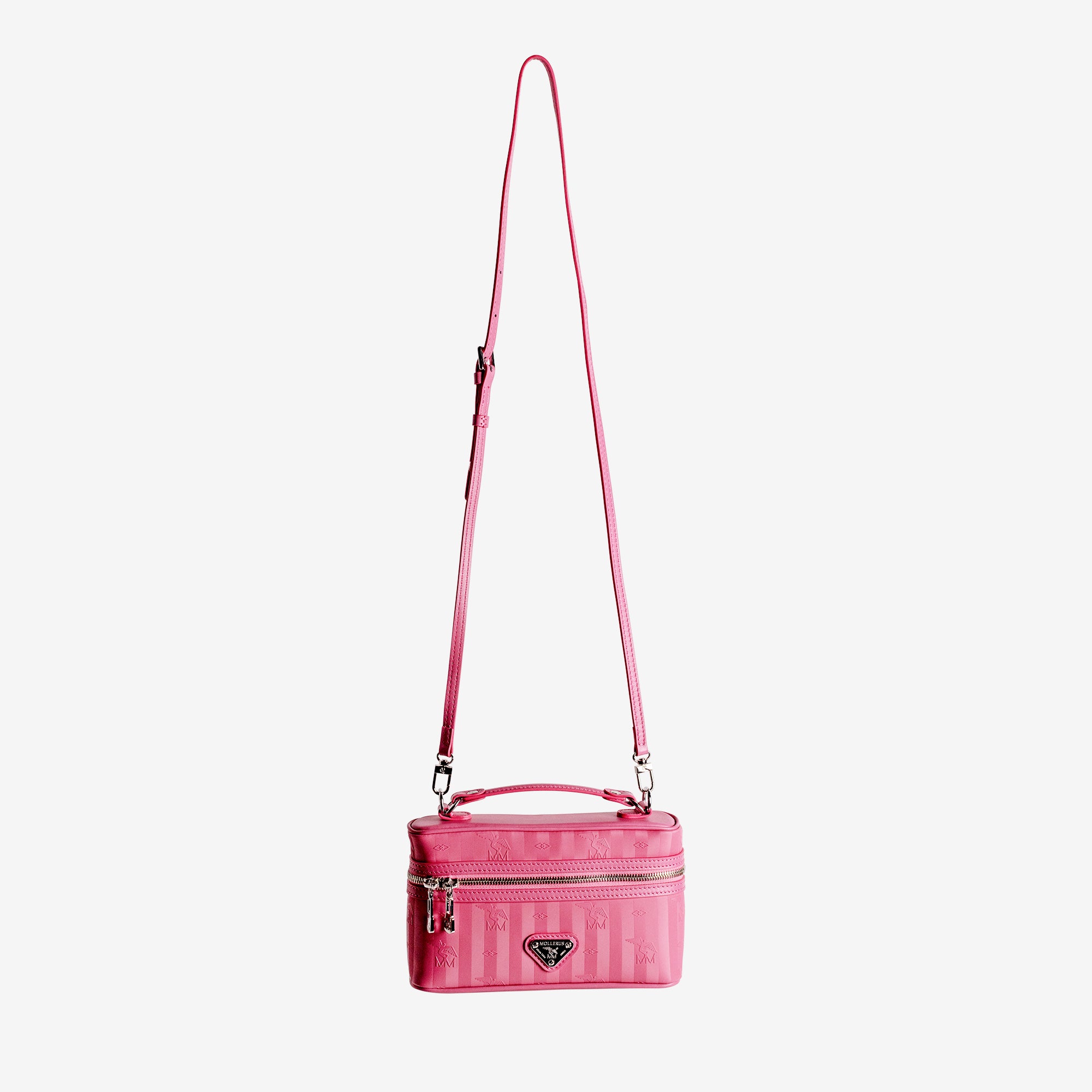 MOUTIER | Umhängetasche bubble pink/silber - hängend 