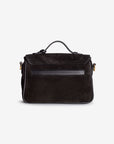 MEYRIN | Umhängetasche Wildleder classic schwarz/gold - von hinten