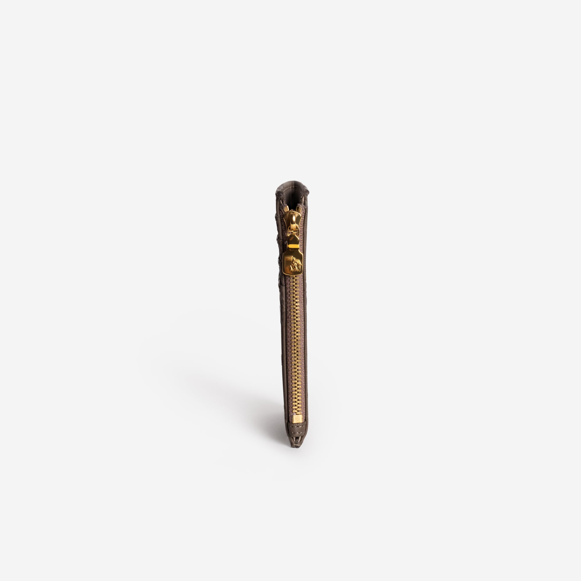 GY | Kreditkartenetui fango braun/gold - seitlich