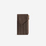 PIZ FESS | Portemonnaie fango braun/gold – frontal