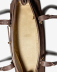 RUE | Schultertasche Wildleder braun/gold - innen