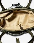 WITTNAU | Handtasche Wildleder moosgrün/gold - innen