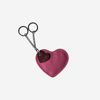 HEART | Keyring bubble pink/antique red silver