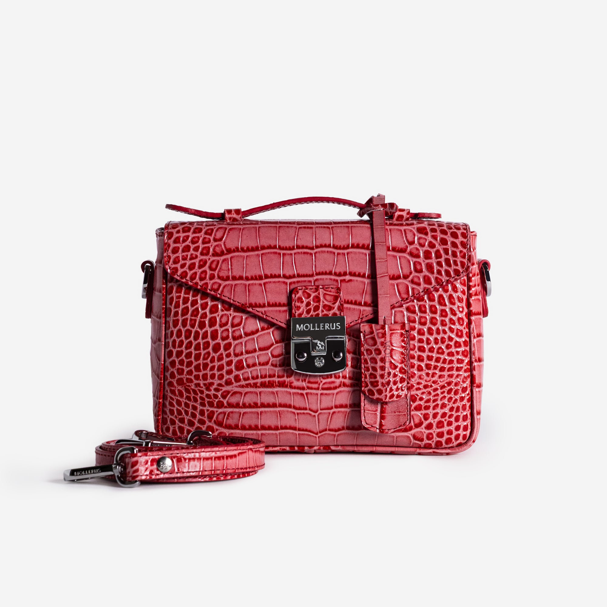 MEYRIN | Umhängetasche coral pink/silber - frontal